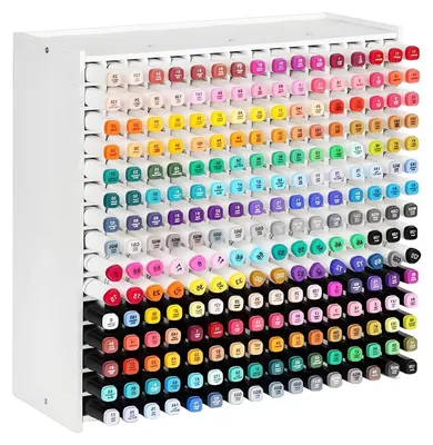 Image de Omgoods - Organisateur pour surligneurs et stylos - 240 compartiments pour le bureau