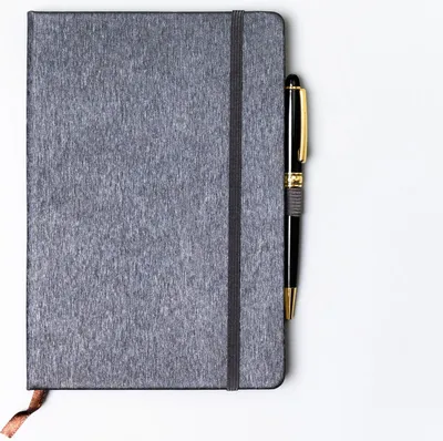 Produktbild von Peterson Notizbuch mit Stift Prusin grau One size