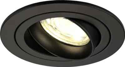Produktbild von Ledvion LED Einbaustrahler Rund Schwarz 3W dimmbar Warmweiss
