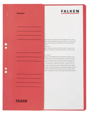 Image de FALKEN 80003817 Classeur à anneaux 50 feuilles rouge DIN A4