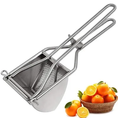 Produktbild von Edelstahl Kartoffelpresse, Kartoffelstampfer & Ricer, spülmaschinenfest, Küchenhelfer für Kartoffeln, Obst & Gemüse, robust & einfach zu bedienen