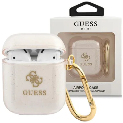 Produktbild von Guess Gua2Ucg4Gd Airpods Abdeckung Złoty/Gold Glitter Sammlung