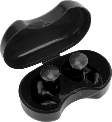 Produktbild von Silikon wasserdichte staubfeste Spiralohrstöpsel für Kinder und Erwachsene Schwimmzubehör (schwarz)