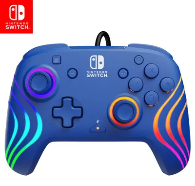 Produktbild von PDP Afterglow Wave, Gamepad, Nintendo Switch, Nintendo Switch OLED, D-Pad, Home button, Analog / Digital, Mehrfarbig, Kabelgebunden