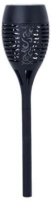 Produktbild von LED Solarleuchte, Fackel, Feuereffekt, schwarz, H 30 cm