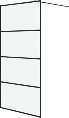 Obrázok produktu pre vidaXL Sprchová zástena pre sprchovací kút čierna 100x195 cm matná ESG