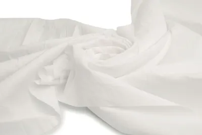 Image de Tissu crêpe de coton, crêpe de coton, blanc, 50 x 152 cm