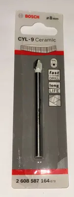 Obrázok produktu pre Bosch 2608587164 Bosch 1 Fliesenbohrer CYL-9 Ceramic: 8x80mm