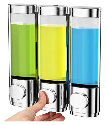 Produktbild von Wandmontierter Seifenspender für Duschgel und Shampoo