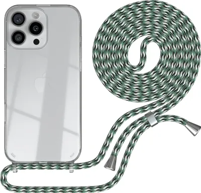 Produktbild von EAZY CASE Handykette mit Hülle für Apple iPhone 16 Pro Max Backcover Handykette, zum Umhängen in Dunkelrot
