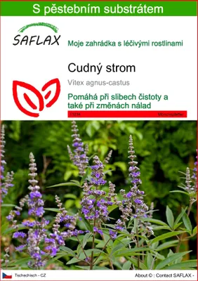 Obrázek produktu pro SAFLAX - cudný strom - Vitex agnus-castus - 30 Semena - S pěstebním substrátem bez klíčků