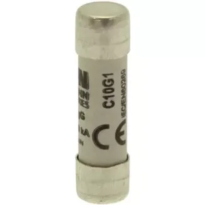 Produktbild von Eaton Sicherungseinsatz, Niederspannung, 1 A, AC 500 V, 120 kA, 10 x 38 mm, gL/gG, IEC C10G1
