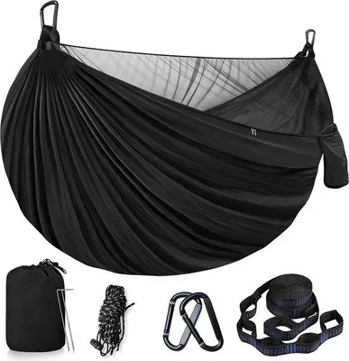 Produktbild von Famanu Outdoor-Hängematte für Camping - bis 350 kg Tragkraft, leicht und tragbar