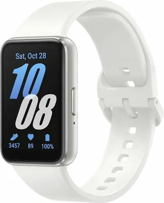 Zdjęcie produktu dla Smartwatch Samsung Galaxy Fit3 biało-srebrny 1,6" 40 mm