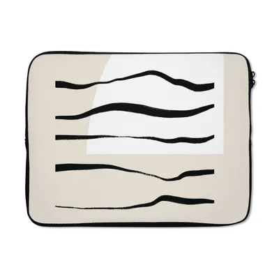 Produktbild von MuchoWow® Laptop Hülle 15 Zoll Abstrakt - Linie - Pastell Laptoptasche - Laptoptasche - Sleeve - Rundum-Schutz