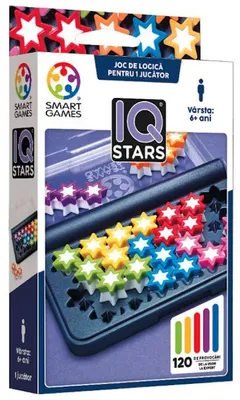 Zdjęcie produktu dla IQ Stars – gra logiczna zawierająca 120 zadań (wydanie w języku rumuńskim)