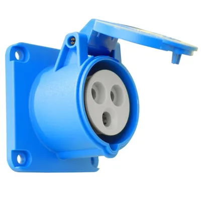 Immagine prodotto di Presa CEE da incasso diritta 230V 32A 3P 70x70 mm 6640
