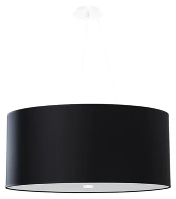 Immagine prodotto di Lampadario OTTO 60 nero 5xE27 15W tessuto/vetro/acciaio 115x60x60cm Sollux Lighting