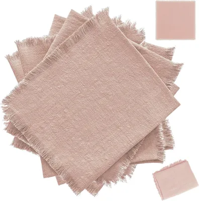 Imagen del producto de Servilletas de tela, 6 unidades, 42 x 42 cm, cuadradas, lavables, para la cocina