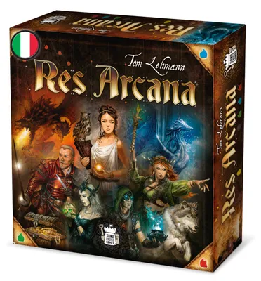 Obrázok produktu pre Asmodee – Res Arcana, kartová hra, od 12 rokov, pre 2-4 hráčov, vydanie v talianskej jazykovej verzii