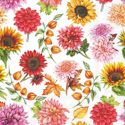 Produktbild von Ambiente Servetten 25cm Herbstblüte
