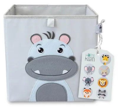 Produktbild von Aufbewahrungsbox für Kinderregale (Kallax) | Einsatz für Kinderregale | Faltbare Box (33 x 33 x 33 cm) für Kinderzimmer | Spielzeugaufbewahrungsboxen | Spielzeugkiste
