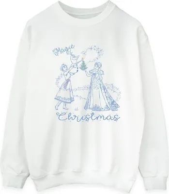 Produktbild von Disney - "Frozen Magic Christmas" Sweatshirt für Herren BI25655 (L) (Weiß)