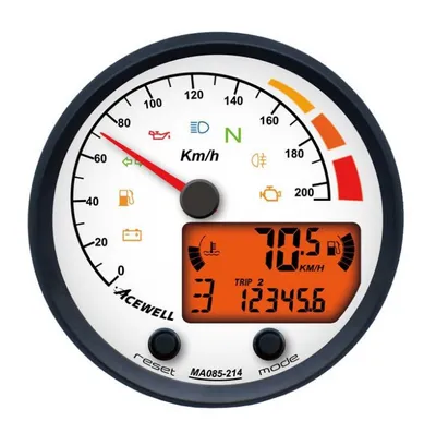Immagine prodotto di ACEWELL tachimetro analogico 210 Km/h digitale DZM