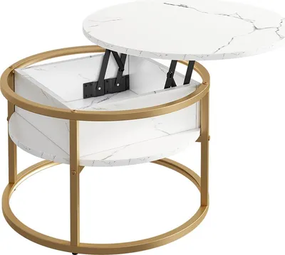 Produktbild von Couchtisch Vicco Marlo Weiß Marmor 57 x 57 cm, Model 55947