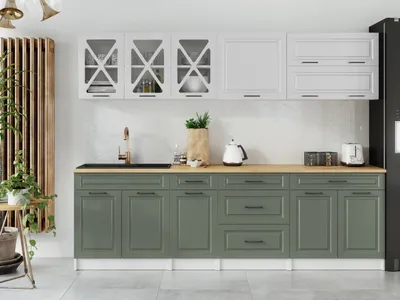 Obrázek produktu pro Kuchyňská linka TURID 260cm - Bílá + olive