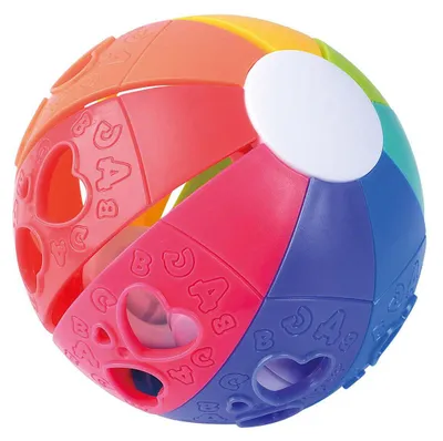 Produktbild von Playgo Regenbogen-Wirbelball mit Rasselgeräusch