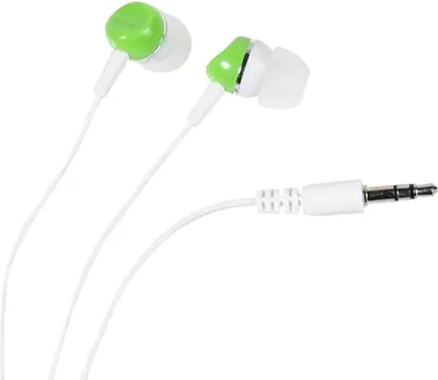 Obrázok produktu pre ViVanco™Colour Buds, Kábel, 20 - 20000 Hz, Hudba, 10,5 g, Slúchadlá, Zelená, Biela