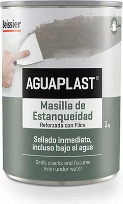 Image de Mastic Aguaplast 70141-001 Imperméable Gris 1 kg