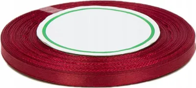 Produktbild von BURGUNDERROTES Dekoratives Satinband 6mm