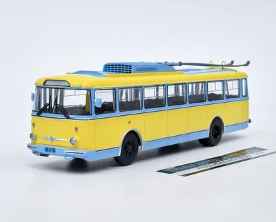 Obrázek produktu pro Škoda 9TR Trolejbus žlutá/modrá Modimio 1:43