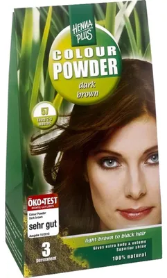 Produktbild von Hennaplus Colour Powder Dark Brown 57 100 g
