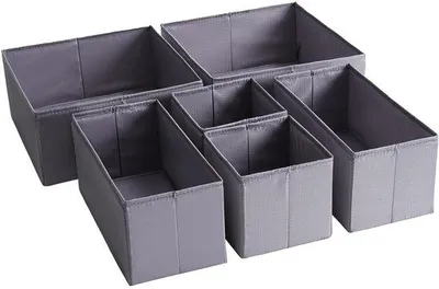 Zdjęcie produktu dla Zestaw 6 solidnych ładowarek w ciemnoszarym kolorze