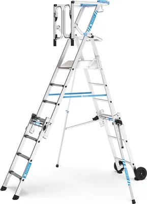 Produktbild von Zarges Teleskop Plattformleiter ZAP Masterflex Plus S gebördelt 6-9 Stufen
