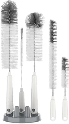 Image de Nettoyeurs de vitres en silicone - 5 pièces - Gris