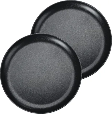 Image de Herogo Plateau à pizza rond 26 cm Antiadhésif noir