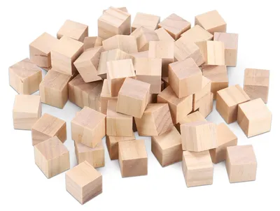 Produktbild von Holzwürfel - 140 Stück zum Basteln und Bemalen - 20x20x20 mm