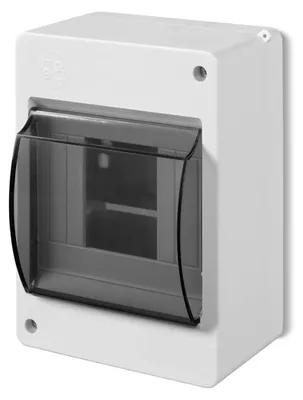 Immagine prodotto di Quadro elettrico di distribuzione, a 1 fila, 4 moduli, grado di protezione IP30, grigio chiaro