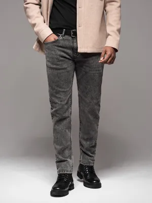 Produktbild von Ombre Clothing Denim-Hosen für Männer Kaifg grau XL
