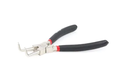 Produktbild von Yato YT-2143, Gebogene Zange, Chrom-Vanadium-Stahl, PVC, Schwarz, 150 mm