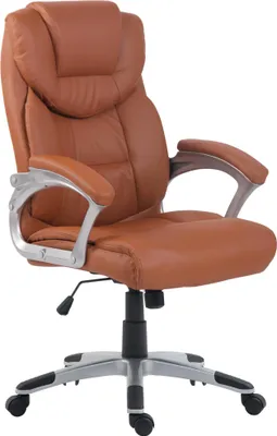 A studio shot of an office chair.