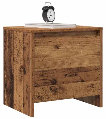 Image de vidaXL Table de nuit vieux bois 45 x 34 x 44,5 cm Bois composite