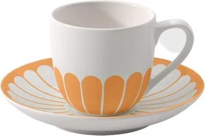 Produktbild von Villeroy & Boch Fleur Couleur Espressotasse mit Untertasse 70 ml - Soleil