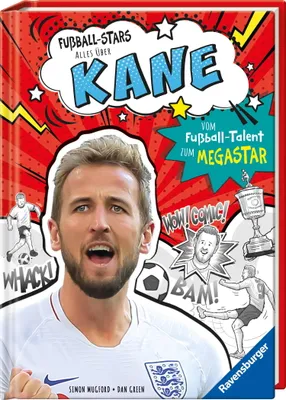 Obrázok produktu pre Ravensburger Buch Erstlesetitel Fußball Stars Alles über Kane Vom Fußball Talent zum Megastar 46436
