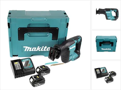 Produktbild von Makita DJR 188 RTJ Akku Reciprosäge 18 V Brushless Säbelsäge im Makpac + 2x 5,0 Ah Akku + Ladegerät