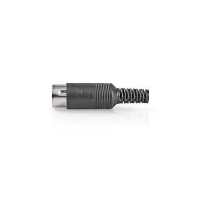 Productafbeelding van Nedis CAVC20903BK, 6-polig, DIN-connector, zwart, mannelijk, recht, polyvinylchloride (PVC), nikkel